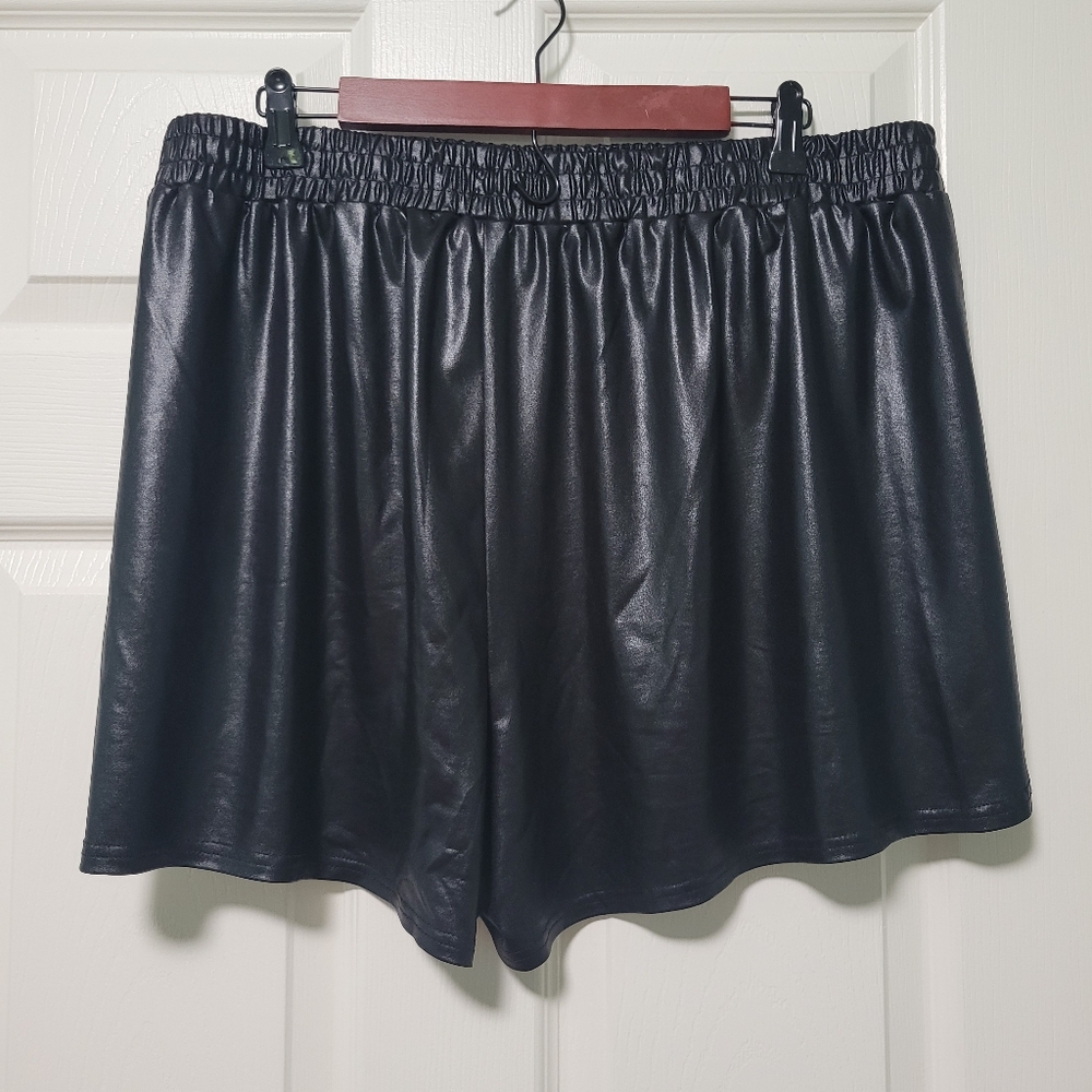 Hanna Nikole Faux Leather Shorts